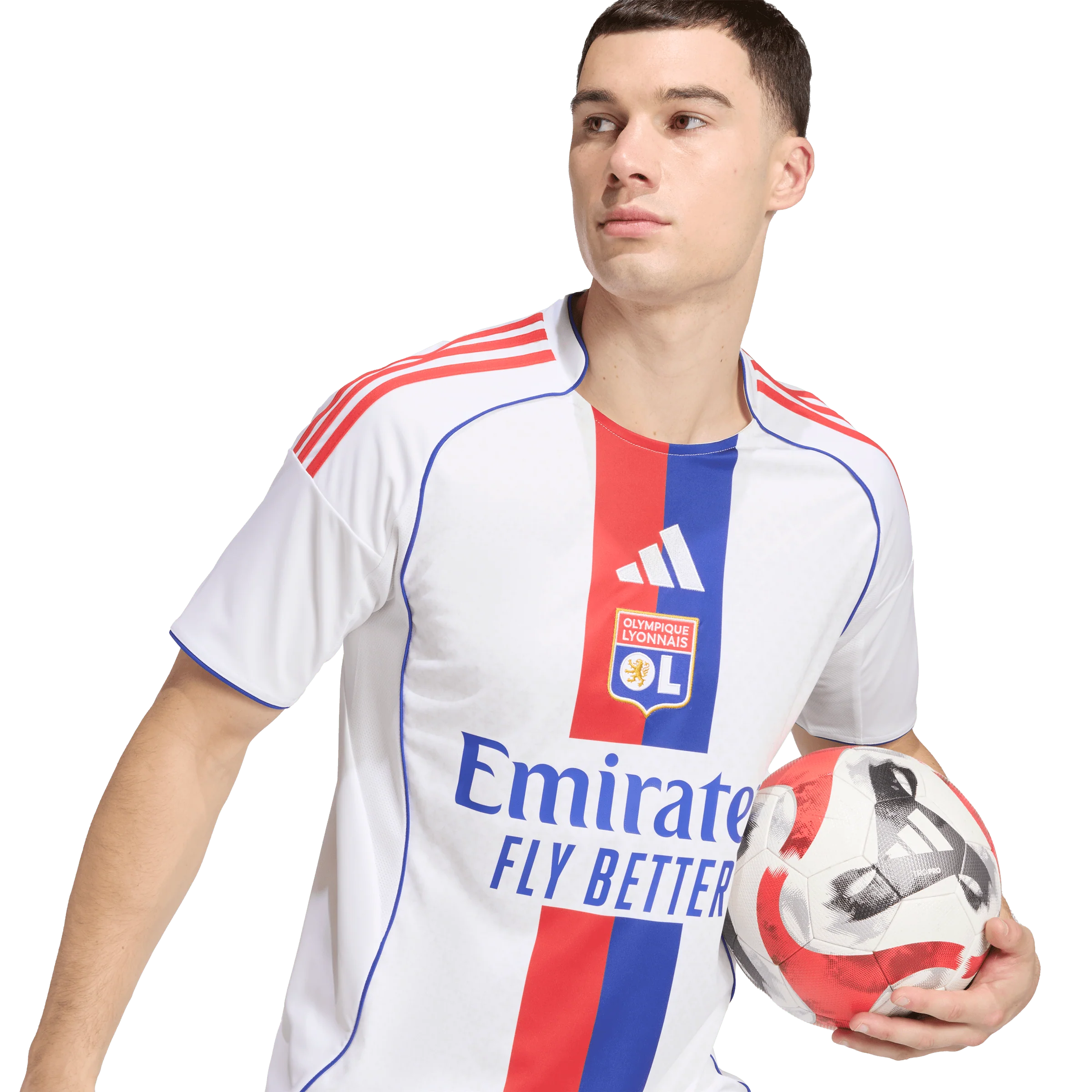 Adidas Olympique Lyonnais 2025/26 Home Jersey - Image 6